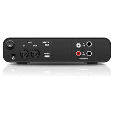 Mint MOTU M2 2x2 USB-C Audio Interface Bundle w/Samson SRH350 Over-Ear Stereo Head... image 7
