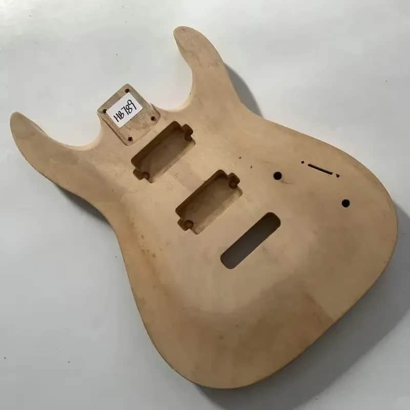 Unfinished Basswood Guitar HH Body image 1