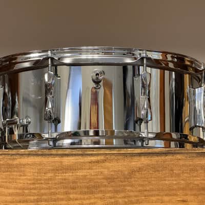1960's Premier Olympic Chrome Over Steel Snare Drum 5x14 image 7