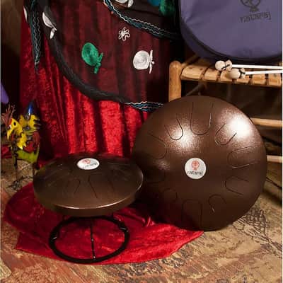 DOBANI TDSD16TN9AG-1 Steel Tongue 16-Inch 9-Note Drum Tanpura Tuning w/Gig Bag&2 Beaters- *Blemished image 5