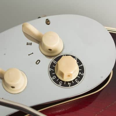 Framus Grand Star Black Rose Model 5/125 Arch Top Hollow Body Electric Guitar (1962), original black hard shell case. image 16