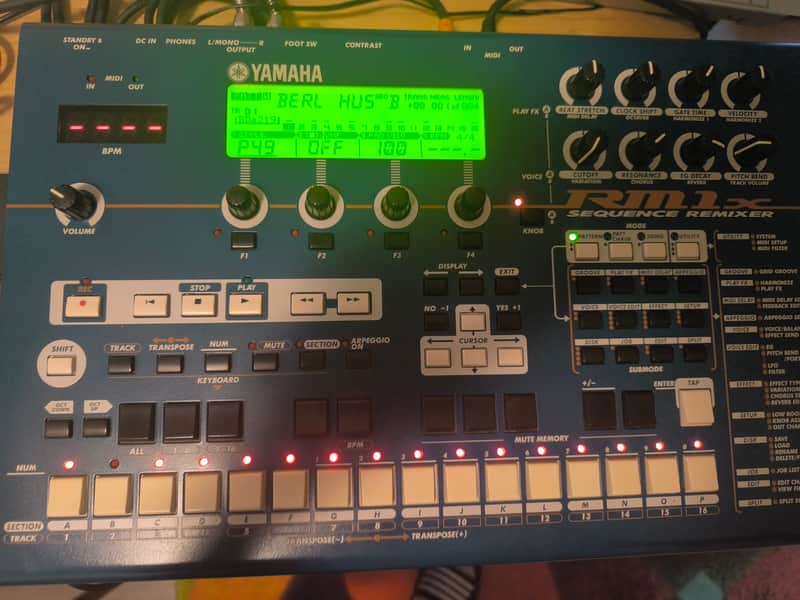 Yamaha RM1x Sequence Remixer 2000s - Blue image 1
