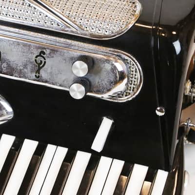 1950s Universal Electric Accordion Rare Stereo Model Vintage with Original Case Made in Italy image 9