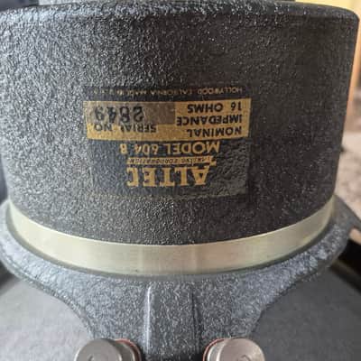 Altec Lansing 604 B duplex coaxial speakers with n1000b crossover restored early hi-fi 1949 - Grey crackle image 20