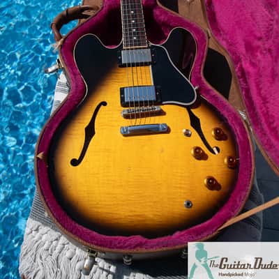 1994 Gibson ES-335 Dot Figured - Vintage Sunburst - Pro Set Up w Perfect Frets/Action/Intonation! image 5