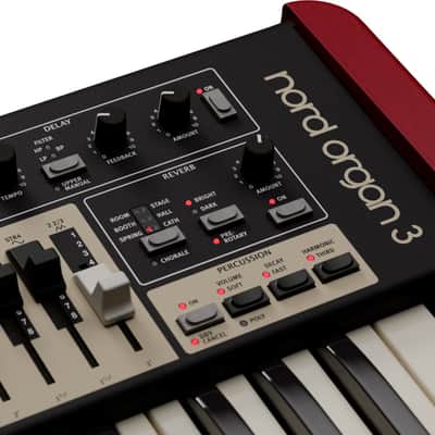 Nord Organ 3 120-Key Stage Organ Keyboard, Red image 5
