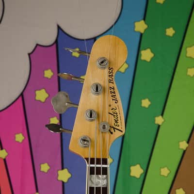 Vintage 1973 Fender Jazz Bass Guitar, Replacement Neck, Gig Bag image 3