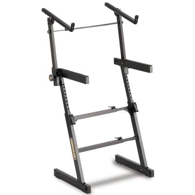 Hercules KS410B Auto Lock Double Tier Z-Style Keyboard Stand w/ Tilter