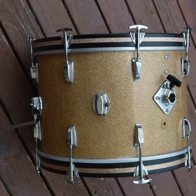 Vintage 1965 Ludwig Champagne Sparkle 22" Super Classic Bass Drum 22 x 14 image 7