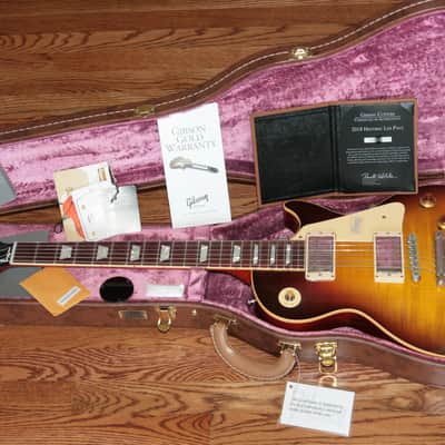 7.7 lbs! 2018 Gibson 1958 Les Paul Historic Reissue! R8 58 Dark Bourbon Fade Custom Shop TH Specs image 2