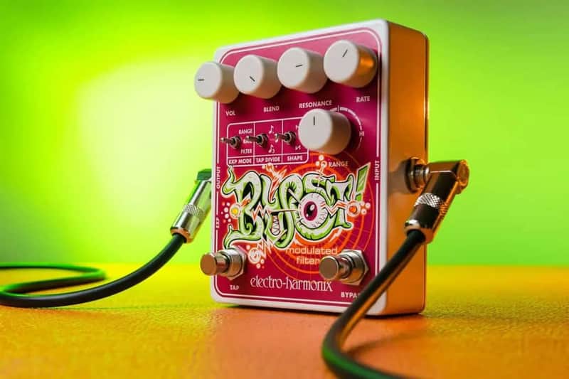 Mint Electro-Harmonix Blurst Modulated Filter Pedal - Pink / White image 1