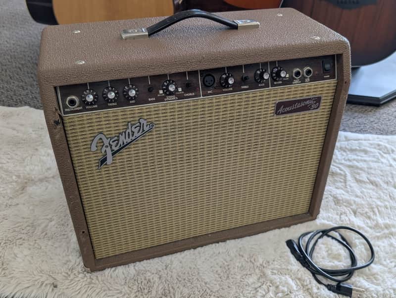 Fender Acoustasonic 30 Watt Combo Acoustic Guitar Amplifier, Dual Inputs - USED image 1