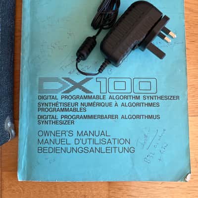 Yamaha DX100 4-Operator FM Synthesizer (1985) - Excellent Condition with Flight Case, Original Manual & Power Supply image 4