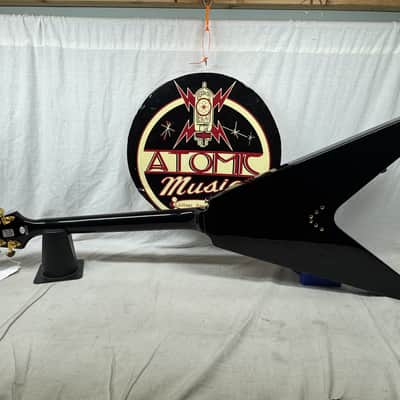 Epiphone '58 1958 Korina Flying V Guitar 2004 - Black image 7