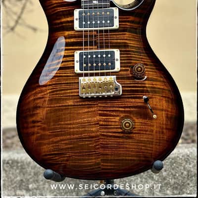 PRS Custom 24 10-Top Black Gold Wrap Burst image 2