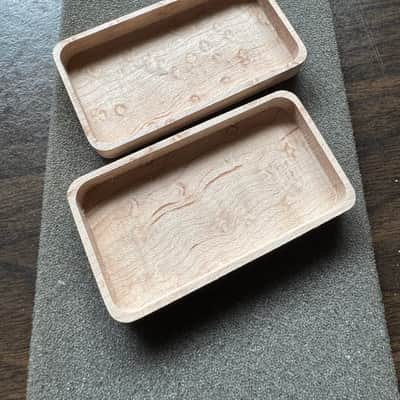 Guilford 4A Birdseye Maple Humbucker cover set - No Poles - Stainable and ready for finish of choice image 2
