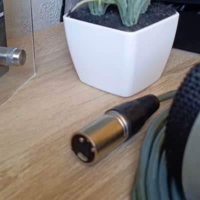 rear BEAG dynamic microphone EAG MD-16N (akg D12 type) 1970s XLR with stand image 6