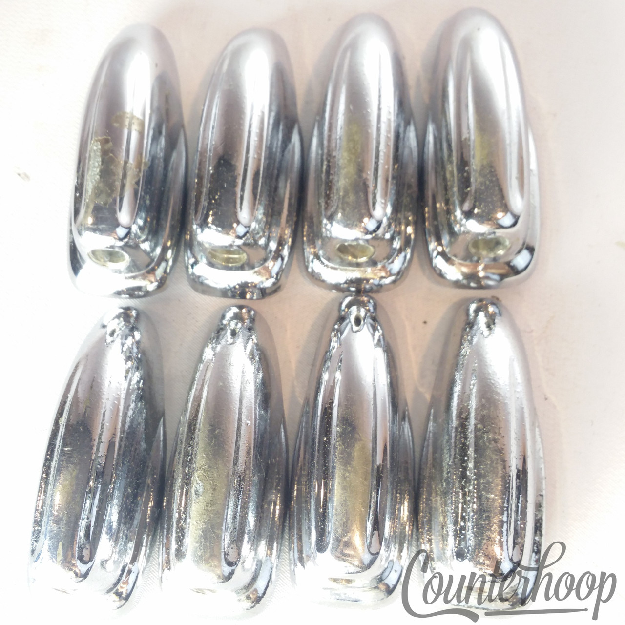 Slingerland 8x Bass Drum Lug Shells Chrome Sound King Vintage 60s-70s Niles USA — main photograph