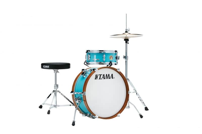 Tama LJK28S-AQB Club-Jam Mini Shell Kit 2 pcs - Aqua Blue/Chrome HW image 1