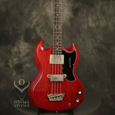 all original 1964 Gibson EB-0 Bass Cherry image 2