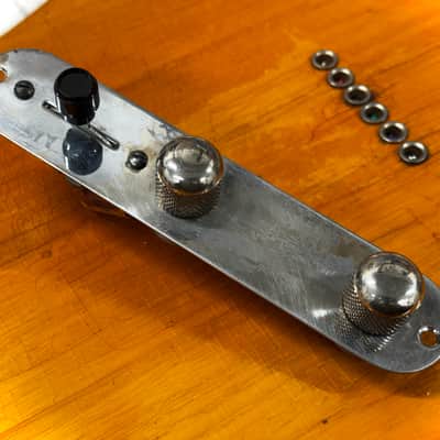 1952 1953 Fender Telecaster Blackguard control plate pots potentiometer clarostat CRL 1454 switch 250k wiring harness cap capacitor image 2