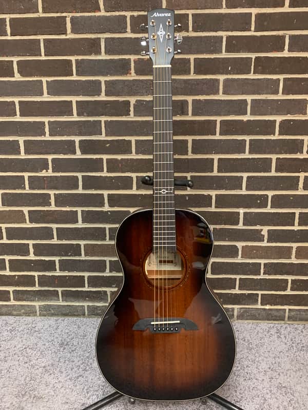 Alvarez AMP660ESHB Acoustic Electric Parlor Guitar - Shadowburst image 1