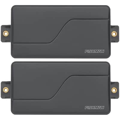 Fishman Fluence Modern 3-Voice 6-String Humbucker Pickup Set, Black Plastic