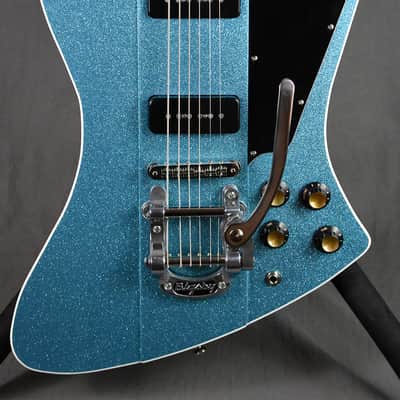 2023 Kauer Banshee Baritone Sky Blue Flake w/ Bigsby image 9