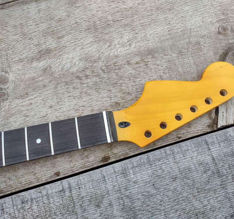 Classic Reverse BIG Head 22 fret rosewood on Vintage tint custom Neck Replacement image 1