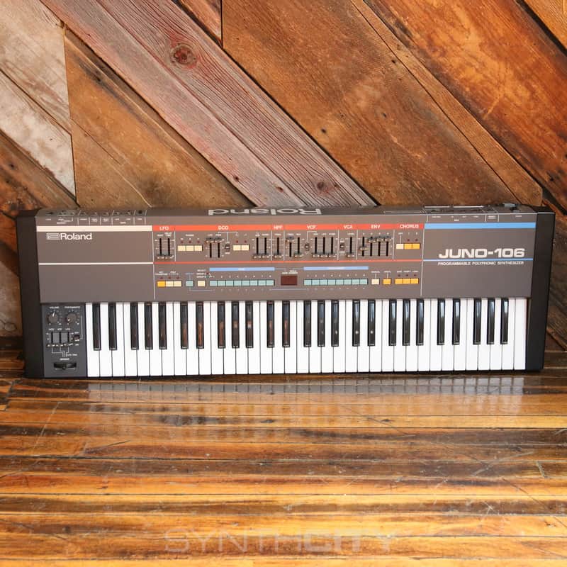 (Serviced) Roland Juno-106 61-Key Programmable Polyphonic Synthesizer image 1