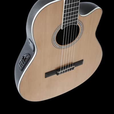 Ovation CS24C Celebrity Series Traditional Nylon-String Classical Mid-Depth Acoustic-Electric Guitar Natural image 7