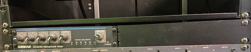 Shure SCM268 2010s - Black with 19” Rack mount Adaptor image 1