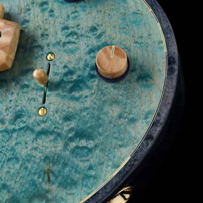 Jersey Girl Homemade Guitars Tapa-Verblet - 2025 - Holographic Blue - 25+ Year Old Carved-Maple Top. NEW, (Authorized Dealer) image 7