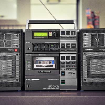 SONY FH-9 🌈 1983 Vintage Hi-Fi Cassette Boombox • MINT & RARE image 2