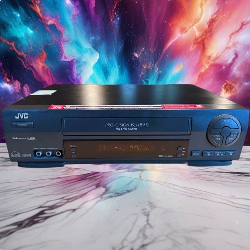 JVC Pro-cision 19u Head Plug & Play VCR VHS HR-A56U 4 Head SQPB Tested-Works!! image 1