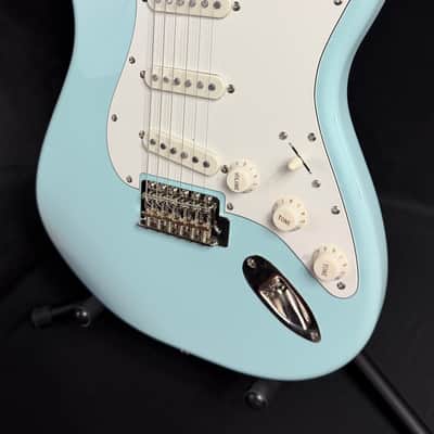 Squier FSR Classic Vibe 70's Stratocaster Electric Guitar Sonic Blue Finish (037) image 4