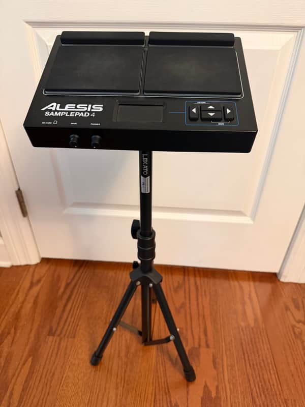Alesis SamplePad 4 Compact 4-Pad and Stand image 1