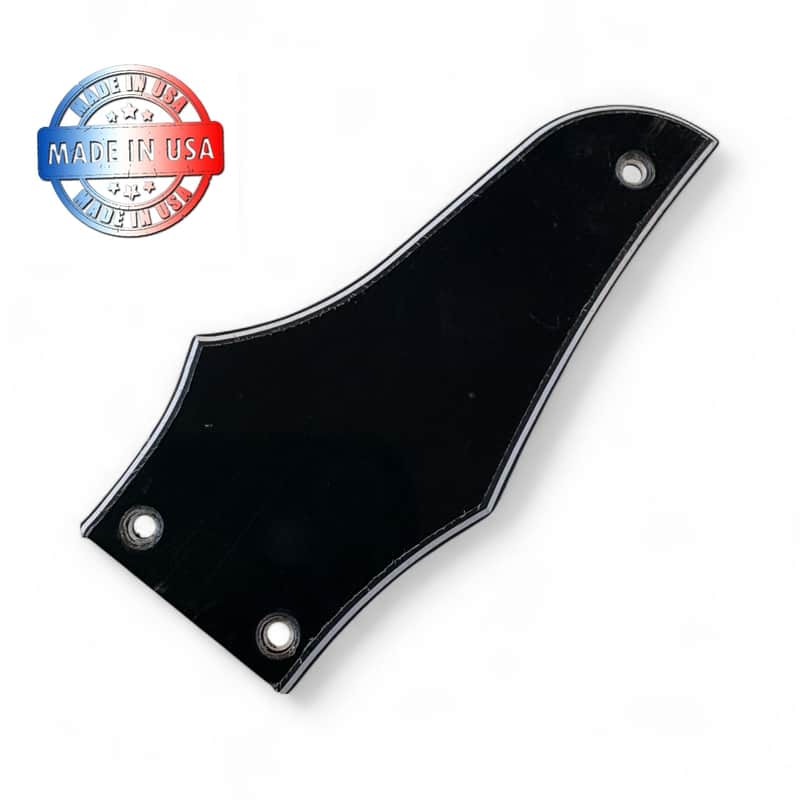 Black/White/Black 3 Ply Truss Rod Cover for 2021 to Curent Gibson Thunderbird Reissue image 1