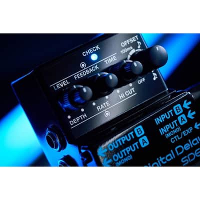 BOSS SDE-3 Dual Digital Delay Compact Guitar Effects Pedal with Vintage Digital Delay Tones and Offset Control for Doubled and Time Dual Delays (Black) image 6