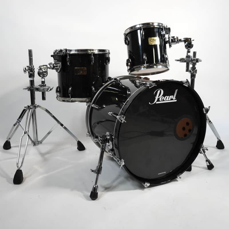 Pearl Masters Custom 3-Piece Drum Kit in Black image 1