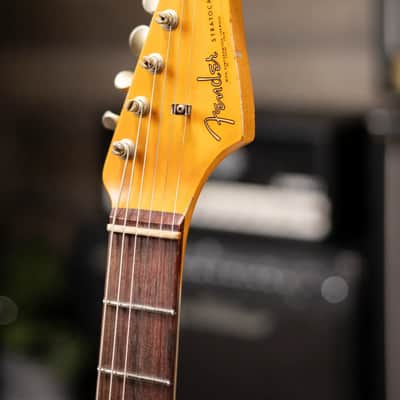 Fender Custom Shop 1962 Stratocaster Heavy Relic Electric Guitar - Vintage White with Hardshell Case image 5
