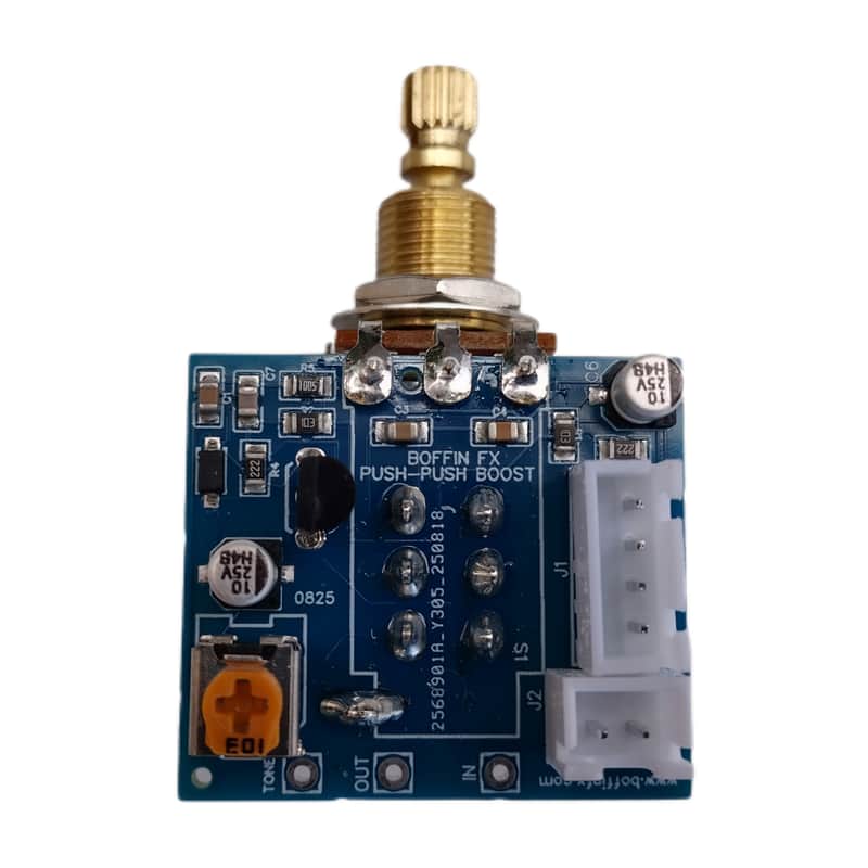 Boffin FX Push-Push Onboard Clean Boost Preamp 20dB 500K r Humbuckers, Super Strats & LPs image 1