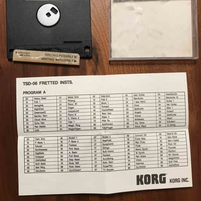 KORG T-SERIES SOUND LIBRAY RAM DISK TSD-06 FRETTED INSTS #2 image 2