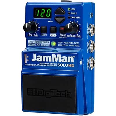 DigiTech JamMan Solo HD Stereo Looper Effects Pedal Blue image 4