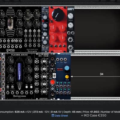 Modular Synth Eurorack + Case image 17