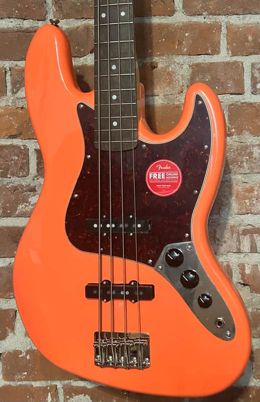 NEW Squier Classic Vibe '60s Jazz Bass - Tahitian Coral, Amazing Color ! , In Stock and Ready To Ship Fast! image 1