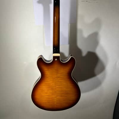 Ibanez AS93FM-VLS Artcore Expressionist Electric Guitar - Violin Sunburst Finish image 4