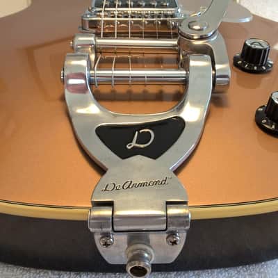 Guild DeArmond M-77T -- Near-Mint; 2001; Solar Bronze; Made in Korea; USA 2K Pickups; All-Original image 16