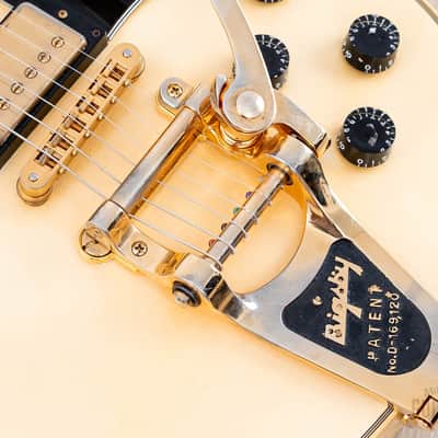 1988 Gibson Les Paul Custom Vintage Guitar Alpine White w/ Bigsby B7, Tim Shaw PAFs & Case image 9