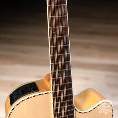 Takamine GD74CE-12U Unison 12-String Dreadnought Guitar w/ Gigbag – Natural image 4